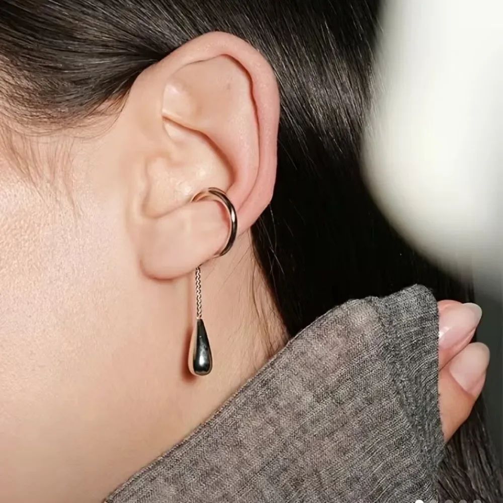 Chain drop ear cuff #2390
